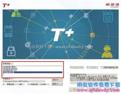 畅捷通T+分离部署图示