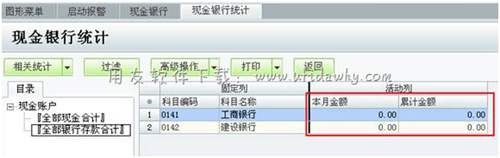 查看现金银行账户余额