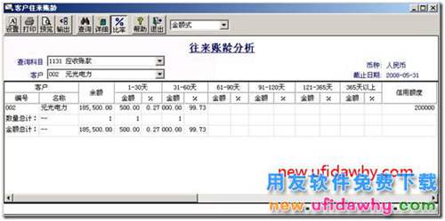 用友T3软件中如何进行客户往来账龄分析？ 用友T3 第6张