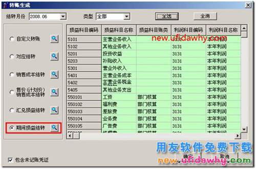 用友T3软件期间损益结转时提示“同步结转”？ 用友T3 第4张