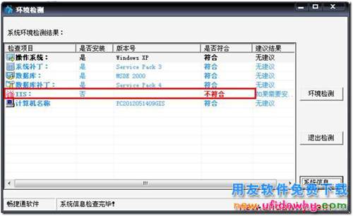 安装用友通T3软件时提示“IIS不符合”？