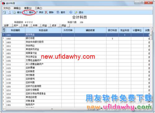 用友U8操作教程：[21]增加会计科目
